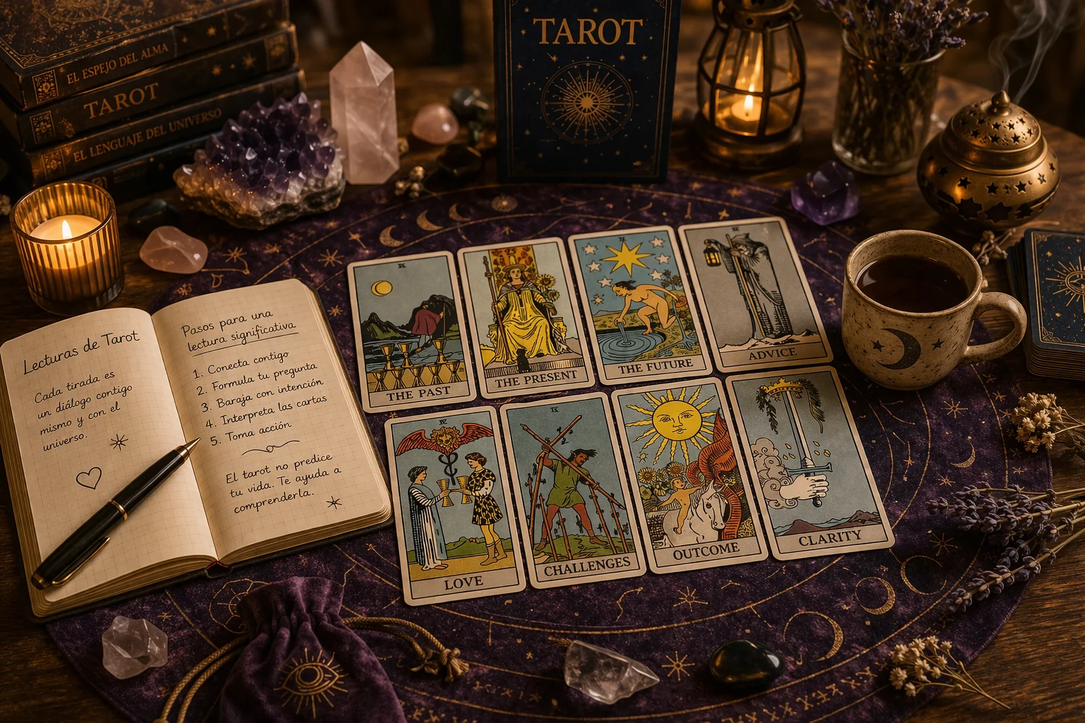 Tiradas de tarot: cómo hacer lecturas paso a paso